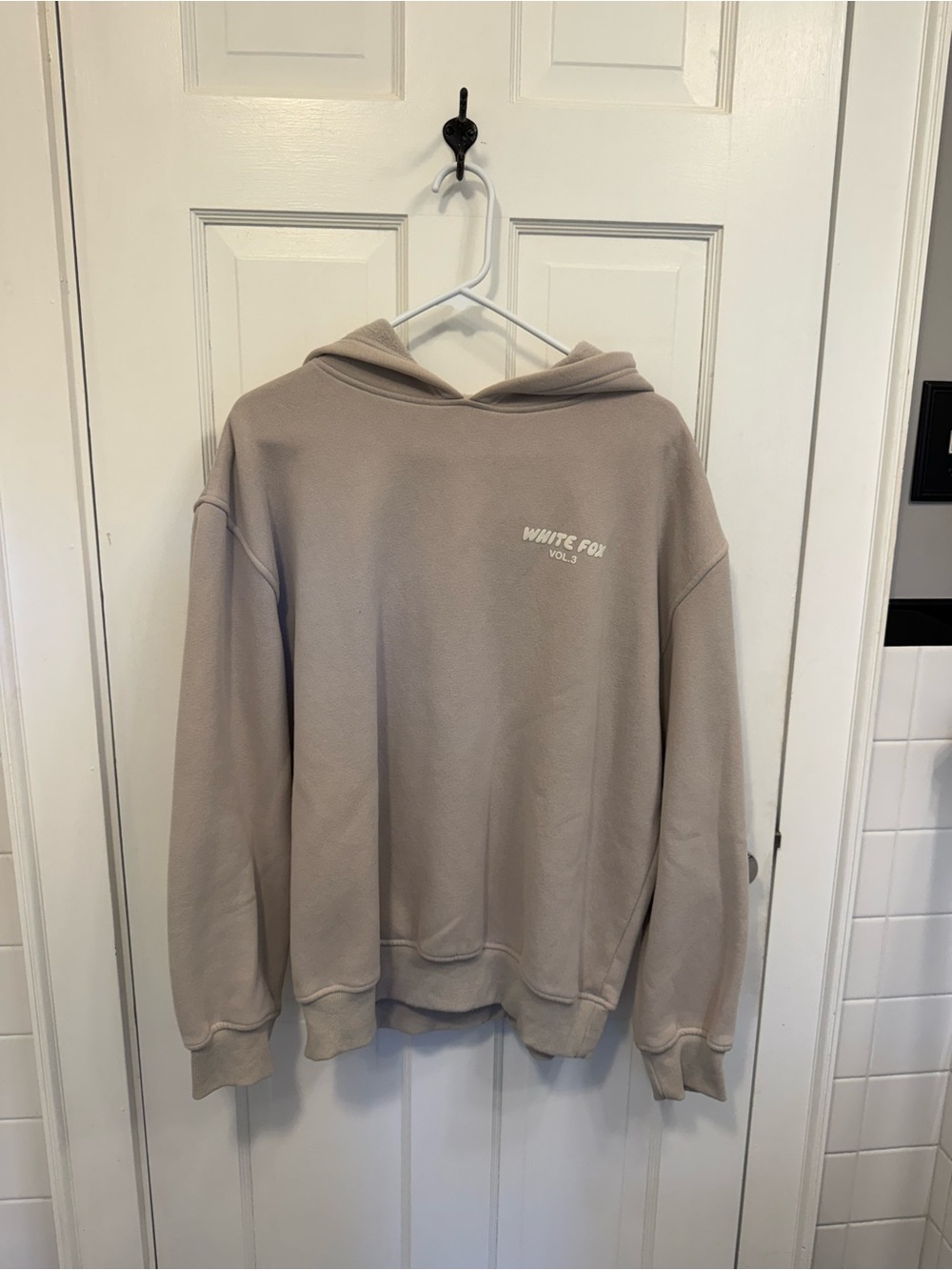 White Fox Boutique Taupe Pull-On Hoodie